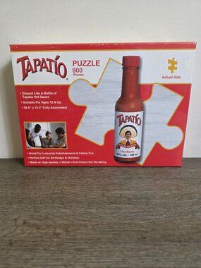 TAPATIO Hot Sauce - 900 Piece Jigsaw Puzzle - NEW and SEALED